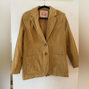LEVI’S Tan Corduroy Jacket Blazer SZ SMALL